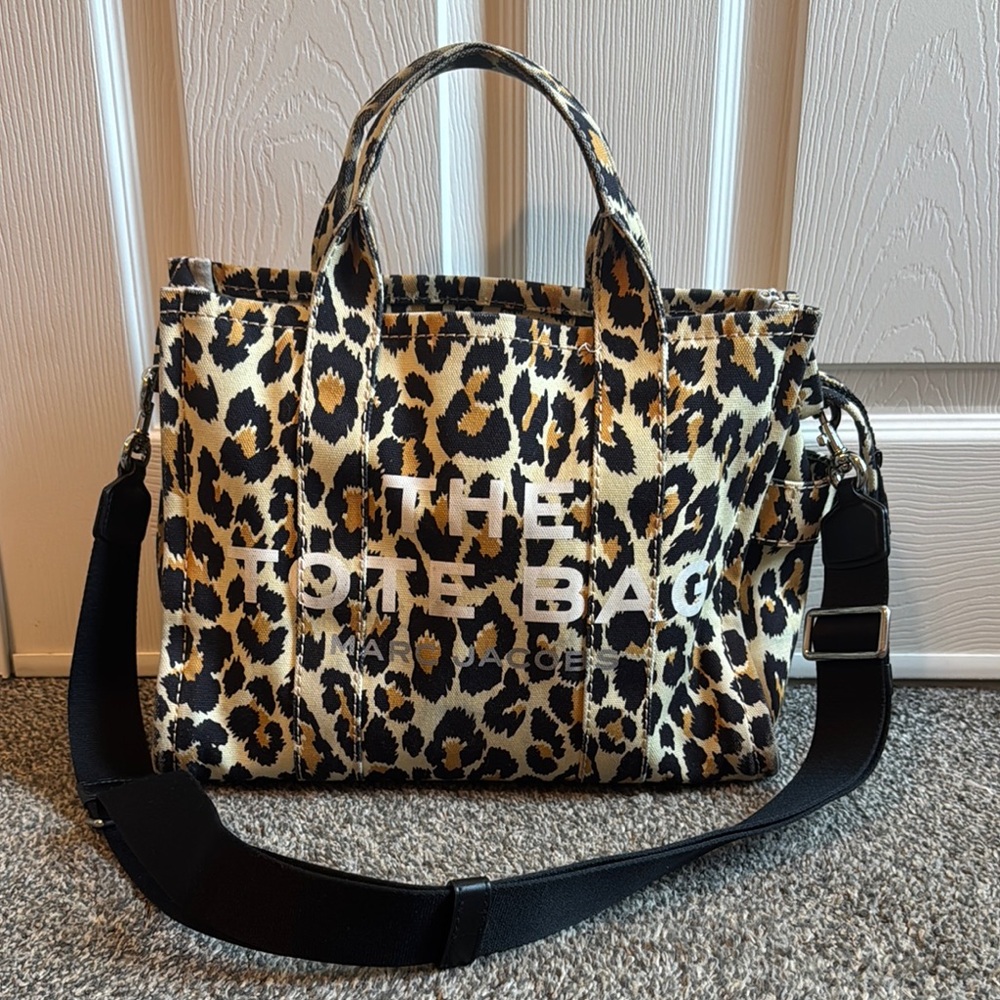 Marc Jacobs Brown and Black Leopard Print Tote Medium